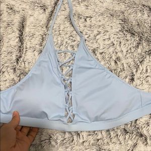 VS PINK baby blue swim top